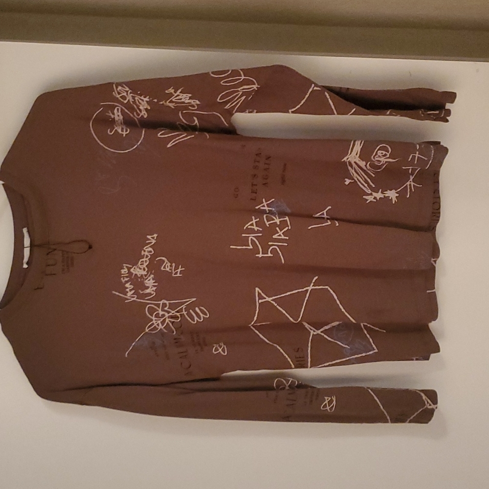 Brown Tee. Zara